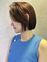 ミーク(meak)&nbsp;似合わせミニボブ×顔まわりカット｜大人女性におすすめのボブ