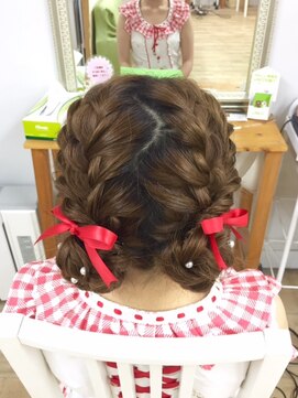 ヘアアンドメイク ゼン ヨコハマ(Hair&Make ZEN YOKOHAMA) 【ZEN横浜関内】ツイン編みこみシニオン