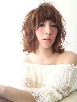 ヘアデザイン ラポール 茨木店(hair design Rapport) 小顔モテ愛されヘア/メルトカラー/グラマラス無造作ウェーブ