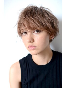 ネルバイグリーン(Nelle by green) coral beige × feather short