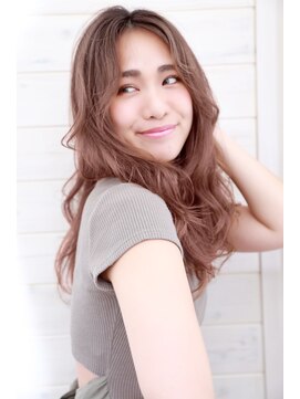 オーシャン(Ocean) [OCEAN Hair&Life藤原純]ウエーブパーマ×くすみカラー☆