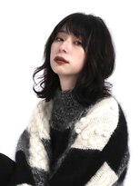 デイジー インデックスヘア 大島店(DAISY index hair) ”DAISY大島店” フリンジウェーブ 前髪 ココアブラウン 艶髪