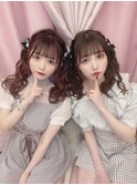 アイドルおそろい量産型ツインテール【新宿歌舞伎町ヘアメイク】