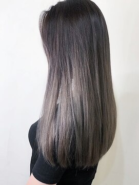 シエル 弘前駅前店(CIEL) 髪質改善ストレート/うる髪ストレート/グレージュ/シルバー