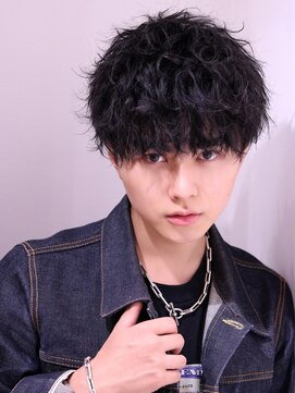 ネイビー(NAVY) ソフトツイストスパイラルショートマッシュ