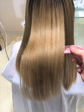 アズールサン 草加西口店(azule-sun) 30代40代　大人かわいい艶々ヘア　髪質改善カラー[草加/草加駅]