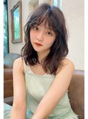優しい印象のゆるパーマ×セミディー　　［Belle新宿］