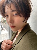 前髪パーマ/大人ガーリー/顔まわりレイヤー[札幌大通駅]