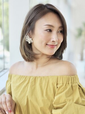 大人女性に大人気！白髪染めを使わず、明るく白髪を染められるミスエッセンスオリジナルのヘアカラー使用〇