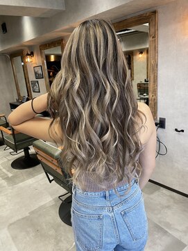 サニー 渋谷(SUNNY) バレイヤージュ、ハイライト、ショコラアッシュ、グレージュ