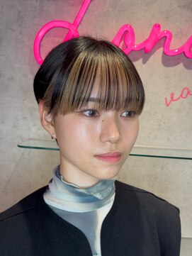 ロンドヴァリー 渋谷店(Lond vallee) マッシュショート前髪インナーカラー!グレージュ!