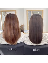 リアン 四条大宮店(Lien)&nbsp;艶カラー+髪質改善トリートメント（白髪染め、グレイカラー可）