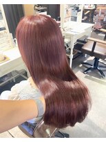 ハピネス 梅田茶屋町店(HAPPINESS) ベージュピンク/ブリーチなしダブルカラー/髪質改善カラー