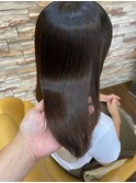 美髪ストレート/艶髪/髪質改善/縮毛矯正/暗髪/ミディアム