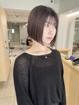 ロマリア 渋谷 渋谷宮益坂(Lomalia)&nbsp;【Lomalia渋谷】グレーベージュ ボブ シアーカラー