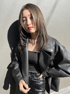 アリートウキョウ(ALLY TOKYO) ロングウルフカット顔周りレイヤーカット韓国レイヤーシャギー