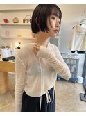 切りっぱなしボブ