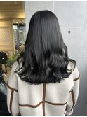 透け感たっぷりオリーブグレージュ　20代/30代/ブリーチなし