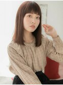 関内/髪質改善/ピンク艶カラーでオン眉エアストレートa