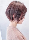 Say.ひし形ショートくびれショートレイヤーベビーピンクベージュ