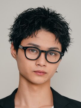 エリマ 横浜西口(elima) 横浜西口スパイキーショートアップバングツーブロック30代40代