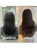 ガルボヘアー 心斎橋店(garbohair)&nbsp;お客様before＆after#プルエクステ#心斎橋エクステ