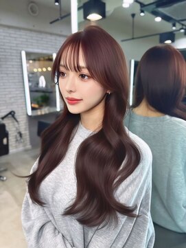 シェノン 表参道(CHAINON) 表参道/着物ヘア/ダークアッシュ/ミディアムレイヤーカット/渋谷