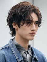 フィフス(fifth)&nbsp;原宿シャドウパーマメンズカットシースルーマッシュ無造作微分け