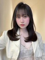 アイトーキョーエス 渋谷(AI TOKYO S)&nbsp;ワンホンレイヤー/顔周りカット/ダークブラウン/渋谷ヘアメ