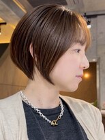 エリマ 横浜西口(elima)&nbsp;横浜西口イルミナカラーレイヤーボブウルフショートヘアベージュ