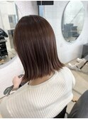大人ボブ×チャイベージュ