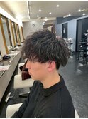 メンズパーマスタイル　ツイストパーマ　メンズシャドウパーマ
