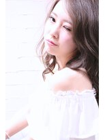 ホラン(HoLan)&nbsp;HoLan☆S/Astyleルーズxオフェロxワンサイドx無造作ハニーヘア