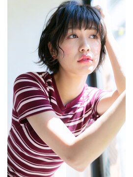 カノン(canon) 【canon 下北沢】ゆるウェーブ☆抜け感が大人カワイイミニボブ