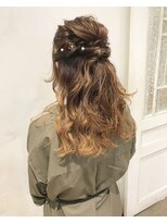 ヴァンクシー バイ ルナ(VANKCY by Luna)&nbsp;結婚式 浴衣ヘア ヘアセット 着物ヘア ハーフアップ ドレスヘア