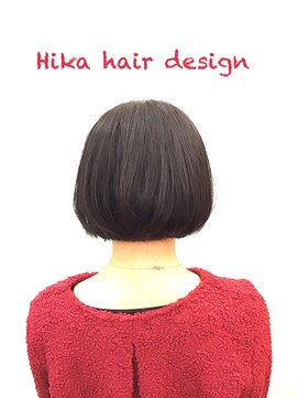 ヒカ ヘアーデザイン(Hika hair design) 前下がりショートボブ