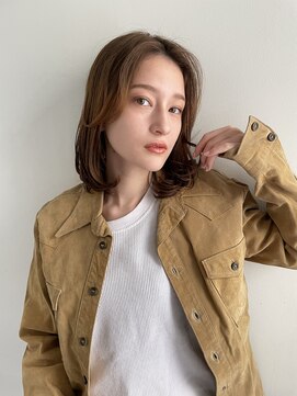 トレス(TRESS) レイヤーボブ/ロングボブ/ことりベージュ