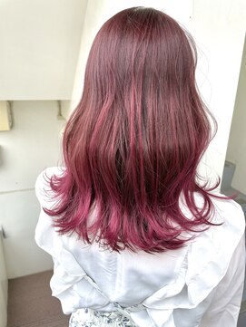 サロンドミルク 溝の口店(salon de MiLK) 明るいベースがあればブリーチなしでできるピンクバイオレット！