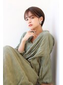 パールベージュイメチェンナチュラル小顔ショート