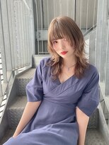 リアイス(Re:ICE)&nbsp;セピアグレージュフェザーロングウルフ