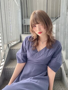 リアイス(Re:ICE) セピアグレージュフェザーロングウルフ