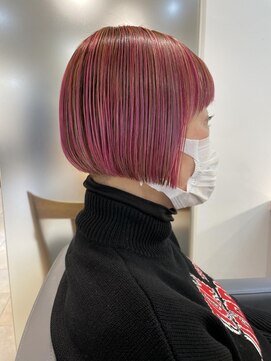 バブ バイネオリーブ(Bab by neolive) コンパクトボブ☆ピンクハイライト