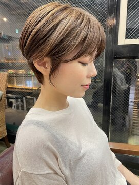 ヌード(NUDE) NUDEボブショート20代30代40代大人ショートボブ前髪なしショート