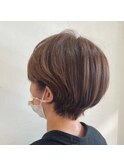 大人可愛い丸みショート