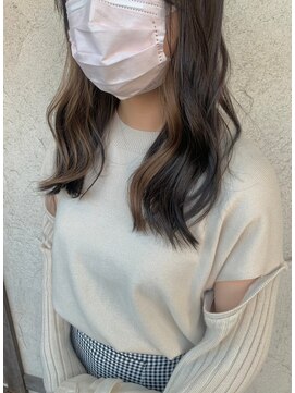 ダブル(W) インナーカラー★アッシュベージュ