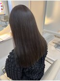 透明感ダークベージュ10代20代30代艶髪セミロング