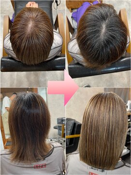 モイ(moy) 脱白髪染め/白髪ぼかし/ハイライト/グラデーションカラー/浅草