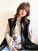 mowen×シースルーバング×外ハネセミディ×イルミナカラー