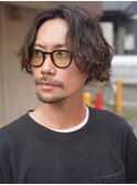 大人男子パーマ