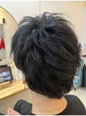 ナチュラルウェービーショート